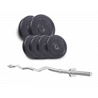 Штанга Elitum 46 кг з W-образним грифом.