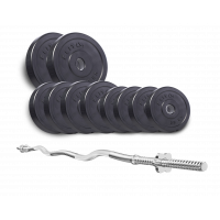 Штанга Elitum 56 кг з W-образним грифом.