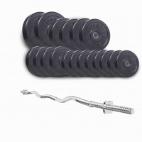 Штанга Elitum 76 кг із W образним грифом