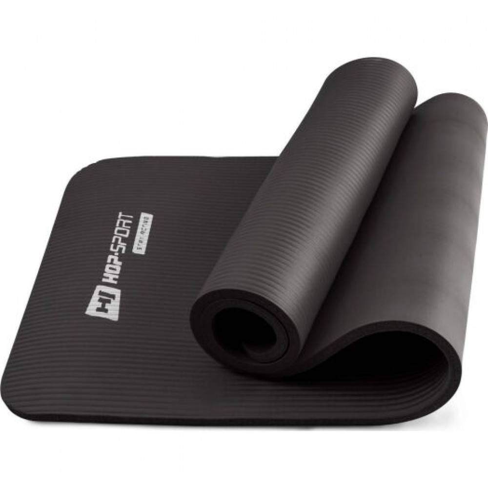 Коврик для йоги и фитнеса Hop-Sport HS-N015GM 15 мм Черный