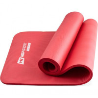 Коврик для йоги и фитнеса Hop-Sport HS-N015GM 15 мм Красный