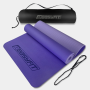 Килимок для йоги та фітнесу EasyFit TPE+TC 6 мм двошаровий бузковий-св.бузковий