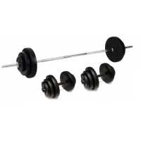 Набор штанга и гантели WCG в пластике 110 кг