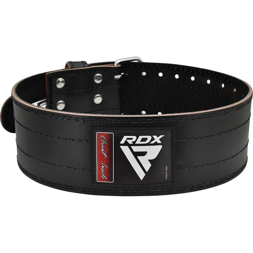 Пояс для пауерліфтингу RDX RD1 шкіряний Black S Пояс для пауерліфтингу RDX RD1 шкіряний Black S