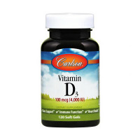 Vitamin D3 100 mcg (4,000IU) (120 soft gels)