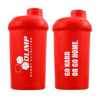 Shaker "GO HARD OR GO HOME" (500 ml, red)