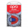 Капа OPRO Silver Red / Blue