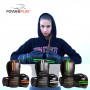 Боксерские Перчатки PowerPlay 3016 Черно-Белые 12 Унций