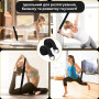 Ремінь для йоги PowerPlay PP_4409 183*3.8см. Чорний