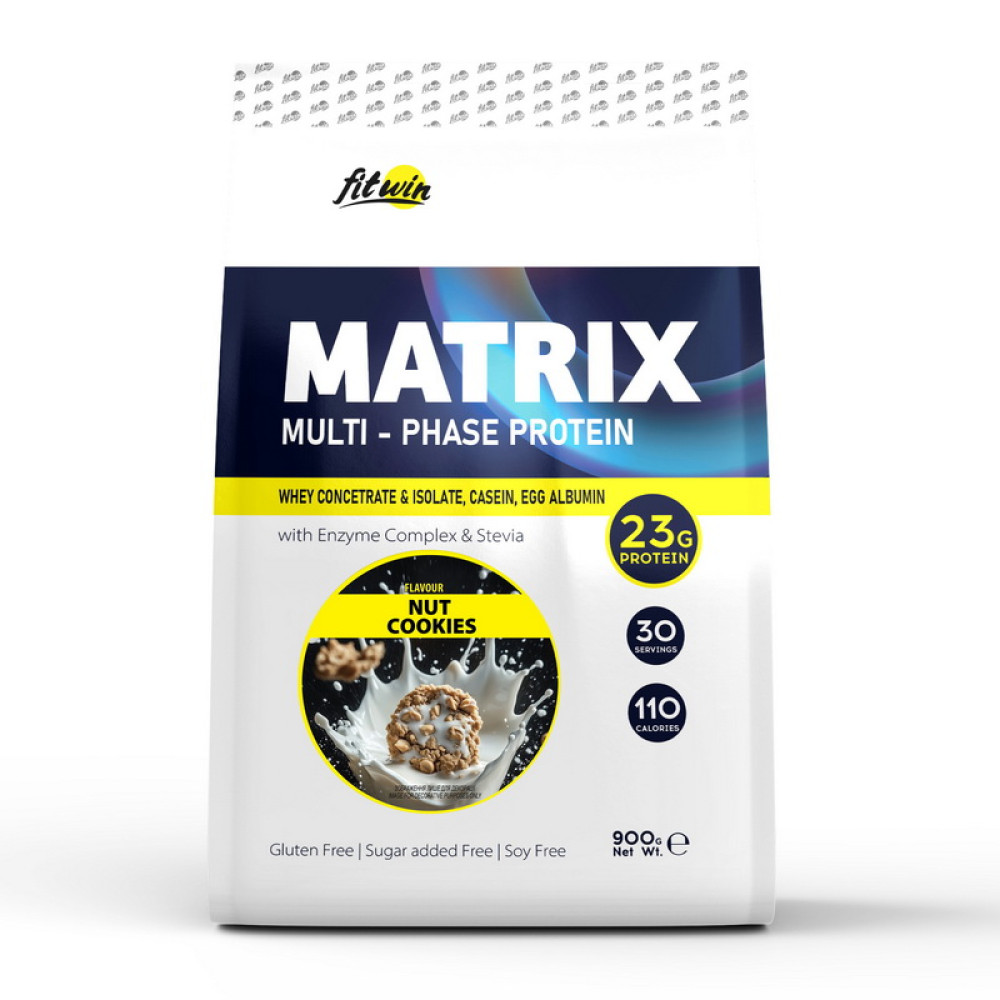 FitWin Matrix Multi-Phase Protein (900 g, nut cookies) FitWin Matrix Multi-Phase Protein (900 g, nut cookies)