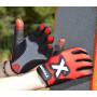 Рукавички для фітнесу MadMax MXG-101 X Gloves Black/Grey/Red XXL