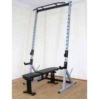 Стойка силовая с турником+ Скамья для жима Rn-Sport Powertec GREY