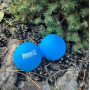 Масажний силіконовий подвійний м'яч PowerPlay PP-4355 Silicone Lacrosse Peanut Ball (6.3*12.6см.) Синій