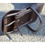 Пояс для важкої атлетики MadMax MFB-246 Full leather шкіряний Chocolate brown XL