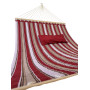 Гамак с планкой Siesta Red XXL 200х150 WCG Стеганая ткань + подушка