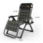 Раскладное кресло из ротанга шезлонг садовый Zero Gravity WCG S-10