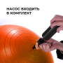 Мяч для фитнеса (фитбол) WCG 55 Anti-Burst 300кг Оранжевый + насос