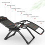 Раскладное кресло из ротанга шезлонг садовый Zero Gravity WCG S-10
