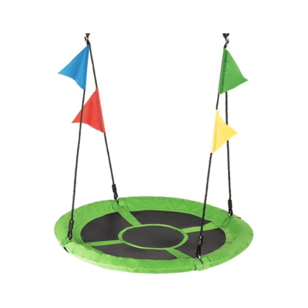 Садовая качель - гнездо Outtec XXL зелено-черная Садовая качель - гнездо Outtec XXL зелено-черная