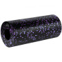 Масажний ролик (роллер) гладкий PowerPlay PP-4348 2 in 1 EPP Foam Roller Чорно/Фіолетовий (33x14см.)