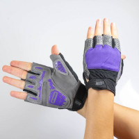 Перчатки для фитнеса сетка JF-S3 violet 3XS