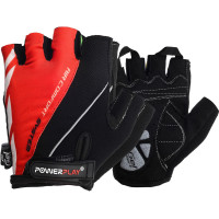 Велорукавички PowerPlay 5024 C Чорно-червоні M