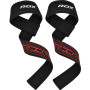 Лямки для тяги RDX S4 Gym Cotton Gel Straps Black Plus