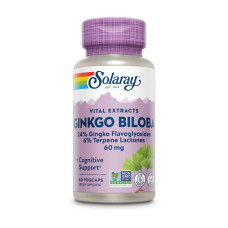 Solaray Ginkgo Biloba Leaf Extract (60 veg caps)