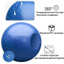 Мяч для фитнеса (фитбол) WCG 65 Anti-Burst 300кг Голубой + насос