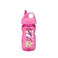 Бутылка для воды детская Nalgene Grip-n-Gulp Розова Elephant Art. 350 мл.
