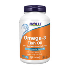 Omega-3 Odor Controlled - Enteric Coated (180 softgels)