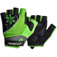 Велорукавички жіночі PowerPlay 5281 A Зелені XS