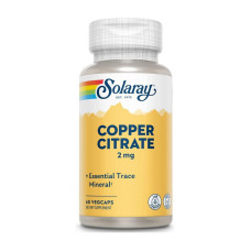 Solaray Copper Citrate 2 mg (60 veg caps)