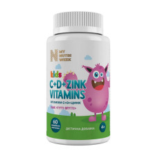 Kids C+D+Zink Vitamins (60 jelly lozenges, tutti-frutti)