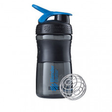 Спортивна пляшка-шейкер BlenderBottle SportMixer 20oz/590ml Black/Cyan (ORIGINAL)