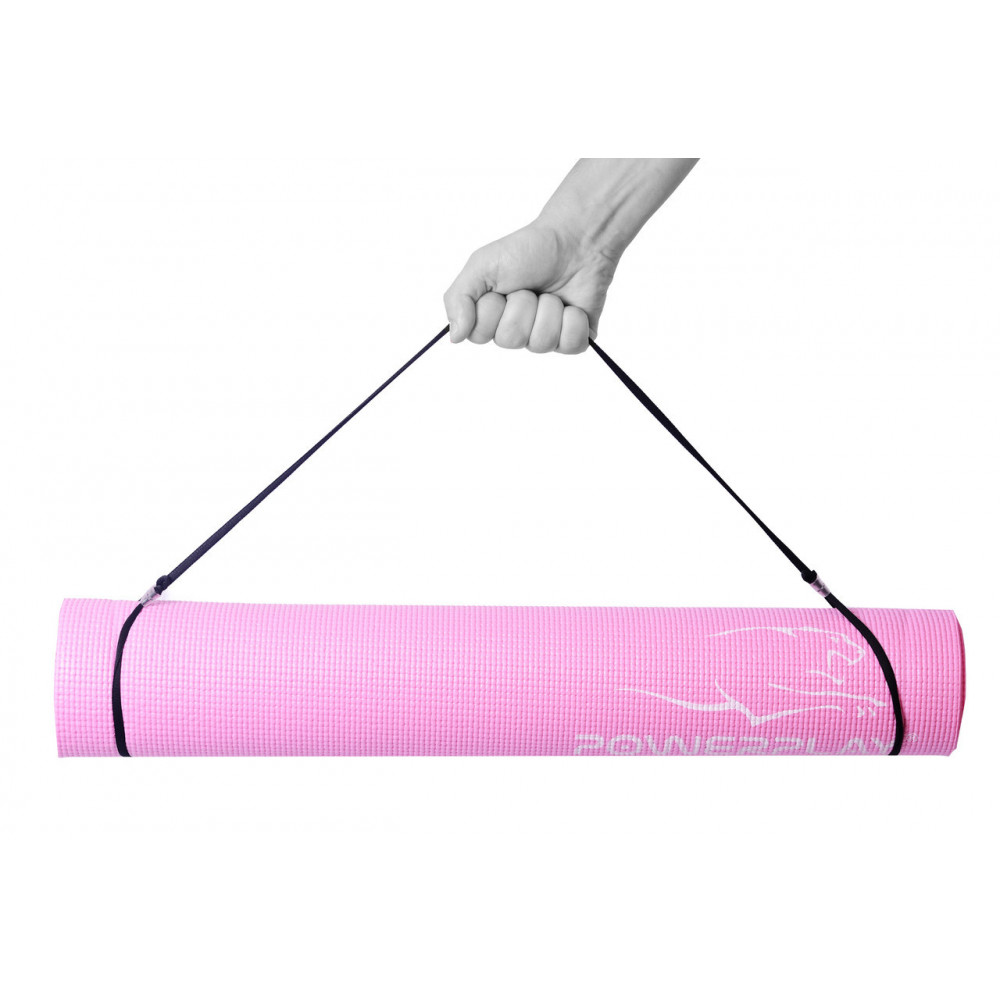 Коврик для фитнеса и йоги PowerPlay 4010 розовый