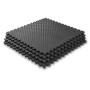 Мат татами ласточкин хвост WCG EVA 100x100x2 см Мат-пазл черно-серый