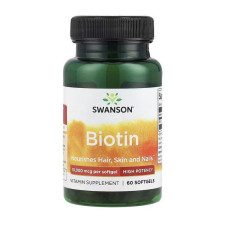 Biotin 10,000 mcg (60 sgels)