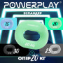 Еспандер кистьовий силіконовий PowerPlay PP-4336 Hand Grip Medium 20 кг. Зелений