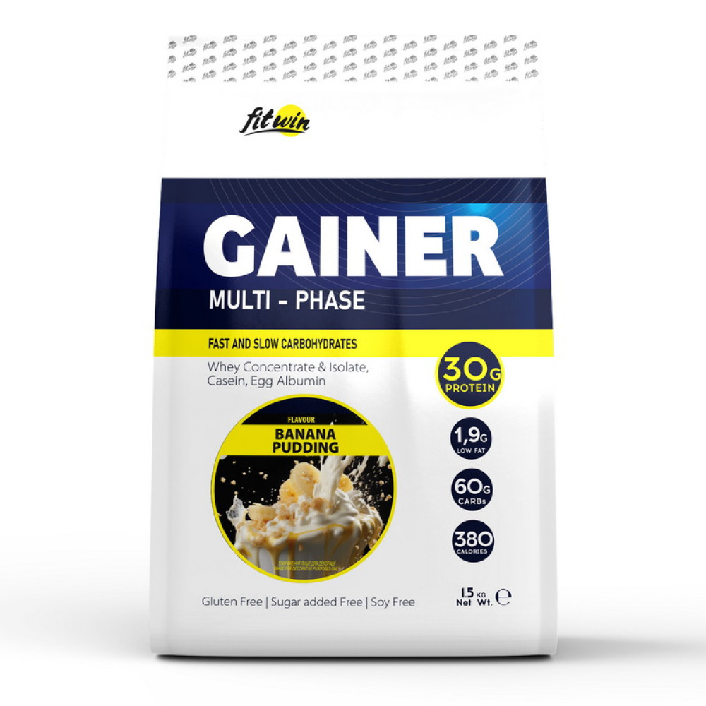 FitWin Gainer Multi-Phase (1,5 kg, banana pudding) FitWin Gainer Multi-Phase (1,5 kg, banana pudding)