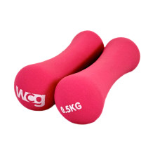 Неопреновые фитнес гантели WCG по 0,5 кг (2х0,5)