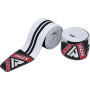 Бинти на коліна RDX K1 GYM Knee Wraps White/Black Plus Бинти на коліна RDX K1 GYM Knee Wraps White/Black Plus