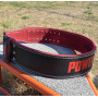 Пояс для важкої атлетики Power System PS-3830 Beast шкіряний Black/Red M
