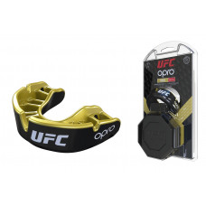 Капа OPRO Gold UFC Hologram Black Metal / Gold (art.002260001)