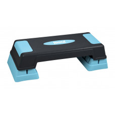 Cтеп-платформа PowerPlay 4329 (3 уровня 12-17-22 см) Черно-голубая