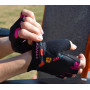 Рукавички для фітнесу MadMax MFG-770 Flower Power Gloves Black/Pink XS