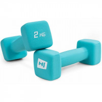 Набор гантелек неопреновых квадратных 2 шт по 2кг