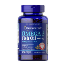 Omega-3 Fish Oil 1000 mg (100 softgels)