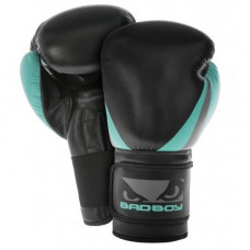 Боксерские перчатки женские Bad Boy Training Series 2.0 Black/Green 8 ун.