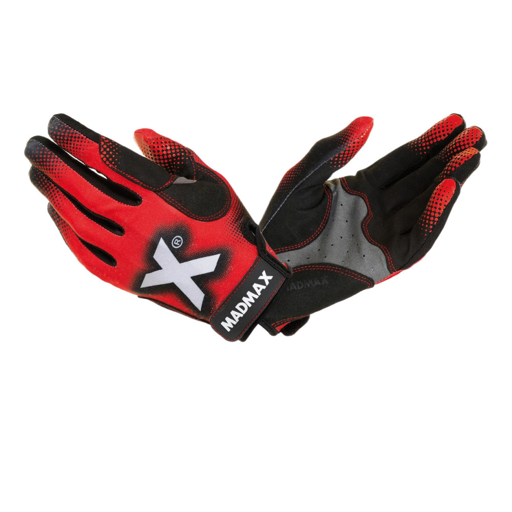 Рукавички для фітнесу MadMax MXG-101 X Gloves Black/Grey/Red XL Рукавички для фітнесу MadMax MXG-101 X Gloves Black/Grey/Red XL